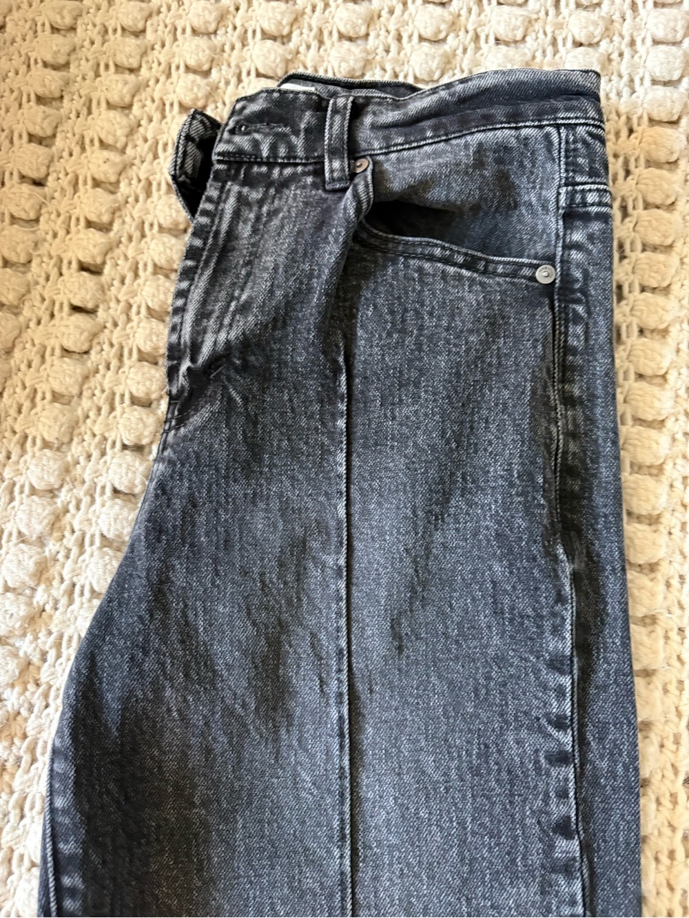 Habitual Black Washed Wide Leg Jeans - Picture 2 of 6